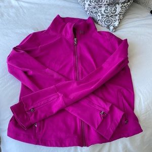 Under Armour pink/fuschia full zip jacket